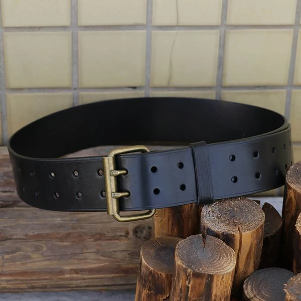 hand stitched leather belt.JPG