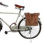 Bolsa de ombro feminino com clipe para bicicleta e roll-top