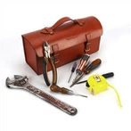 Bolsa de ferramentas de couro deluxe