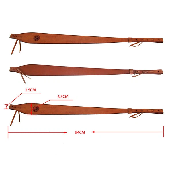 Couro estilo europeu rifle espingarda estilingue